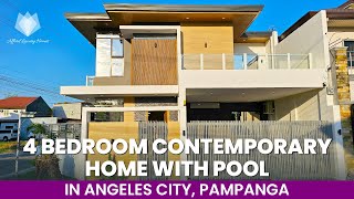 Luxurious 4 Bedroom Contemporary Home with Pool in Metrogate, Angeles | Highlight Tour