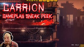 CARRION 🐙 Reverse Horror Game in Action | Alpha Version Gameplay Sneak Peek zum Anfassen