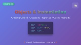 PHP OOP for Beginners: Understanding Objects, Classes, Properties & Methods
