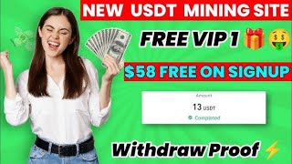 New Usdt investment Site | Get Vip 1 For Free Daily 1.96 Usdt free | How to make money online