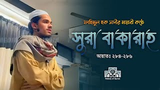 মায়াবী কন্ঠে সুরা বাকারাহ'র শেষ তিন আয়াত। সুরা বাকারাহ। ফাহিমুল হক সাদী।