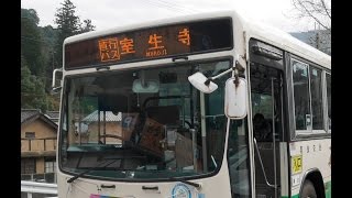 【前面展望】長谷寺（境内駐車場）～室生寺【奈良交通・臨時バス】+紅葉狩り