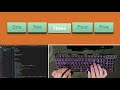 ASMR Programming - Single Element HTML and CSS 3D Button with Glow Effect - No Talking