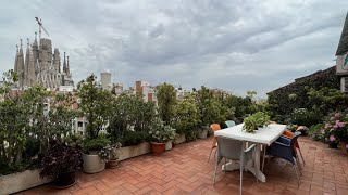 Espectacular ático de 115 m2 útiles más 60 m2 de terraza frente a la Sagrada Familia