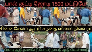 சின்னசேலம் ஆட்டு சந்தை விலை நிலவரம் 17/03/2022