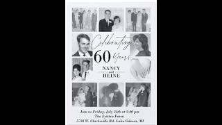 Nancy & Hank's 60th Anniversary Video