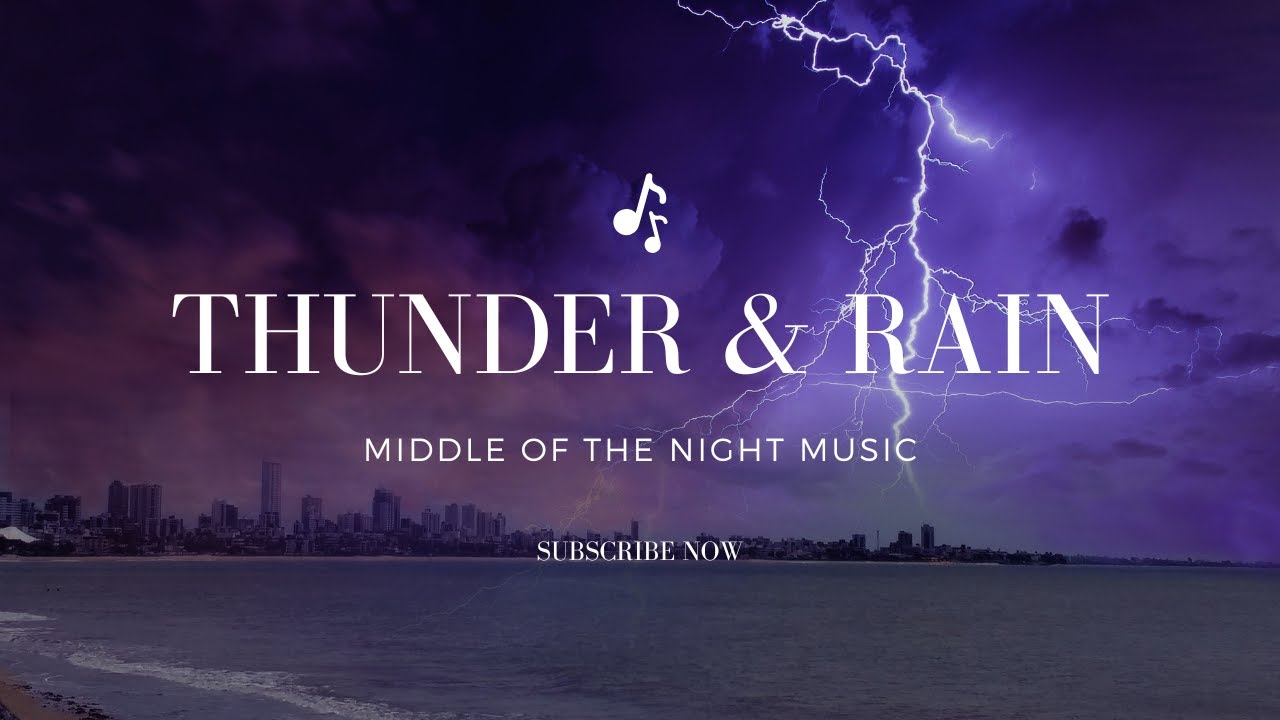 Thunderstorm Black Screen 10 Hours Youtube