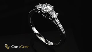 CrossGems - How to make a Cathedral Engagement Ring - Tutorial