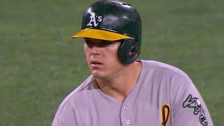 7/8/17: Healy's double in the 9th lifts A's to win