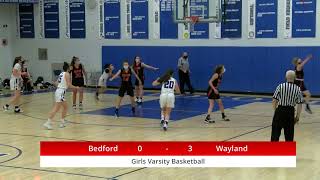 Girls Varsity Basketball - Bedford vs Wayland