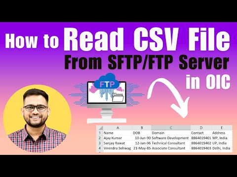 How to read CSV file from SFTP server in OIC Oracle integration to read CSV file from FTP server