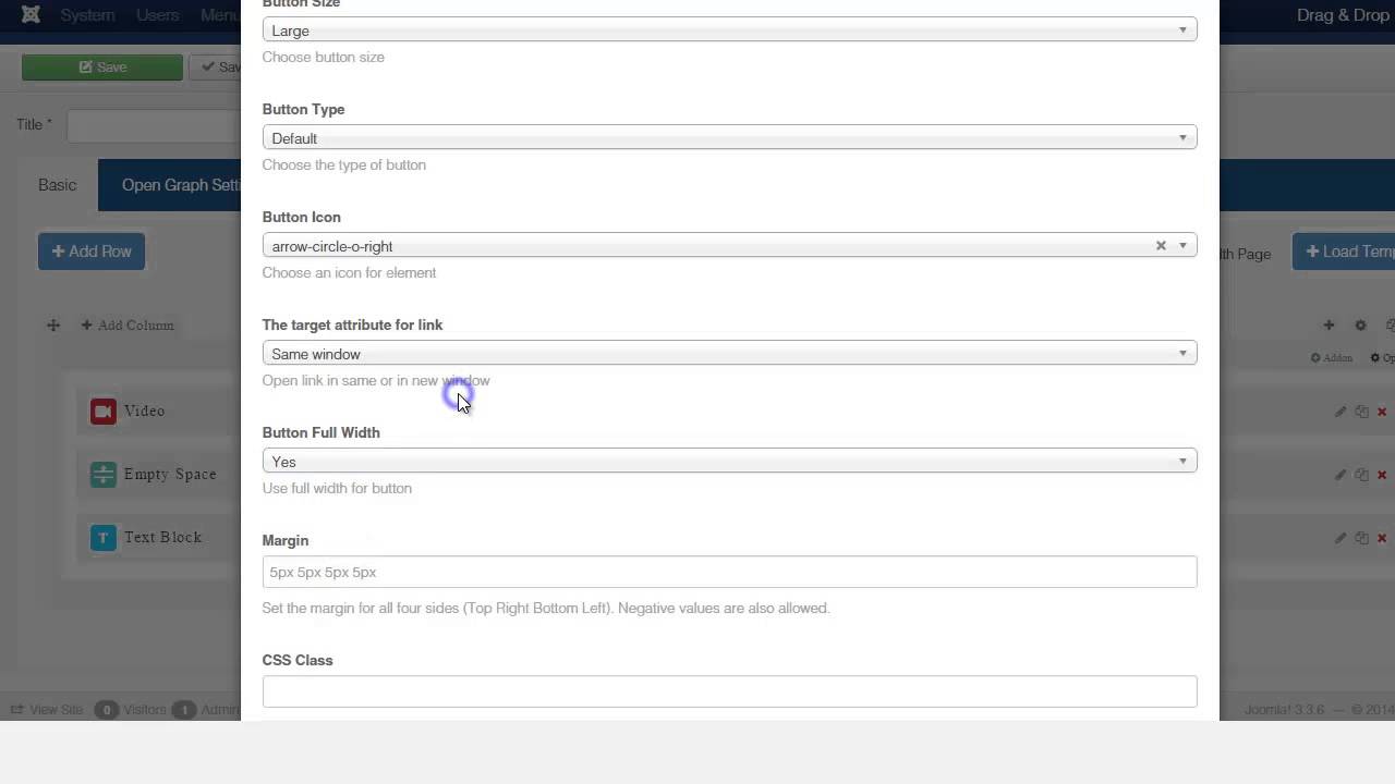 Sp Page Builder Add A Video Description And Button Link Youtube