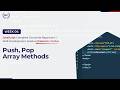 Push & Pop in JavaScript | Array Methods Explained with Examples