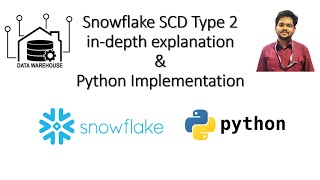 Snowflake SCD Type 2 in-depth explanation & Python Implementation (Please check the description box)