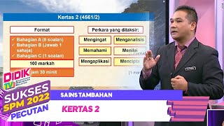 Sukses SPM (2022) - Pecutan | Sains Tambahan: Kertas 2 [R]