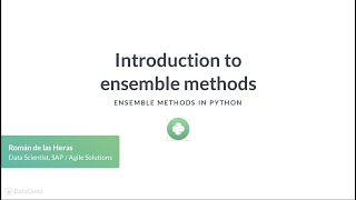 Python Tutorial: Introduction to ensemble methods