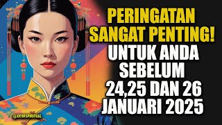 JIWA TERPILIH ✨ SANGAT MENDESAK‼️ INI HARUS SAMPAI KEPADA ANDA SEBELUM BESOK, MINGGU KE 4 JAN 2025🚀