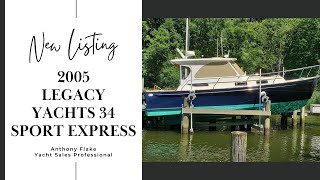 Join Anthony Aboard this Beautiful 2005 Legacy Yachts 34 Sport Express