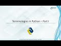 Python Terminologies Part-1