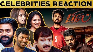 Thalapathy வெறித்தனம் 🔥🔥 Celebrities Reaction About BIGIL First Look | Vijay | Atlee | #Nettv4u
