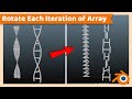 Rotating Each Iteration of the Array Modifier | Blender Tutorial