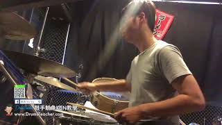 【爵士鼓手魷魚kEN®】🥁 DrumsTeacher.com ( 2018-04 🎵 鼓學員 ；爵士鼓團體課程- 樂器 ) Drum Cover Practice SparxStix 發光鼓棒