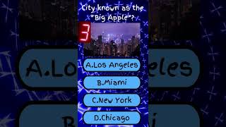 Which City is Known as 'The Big Apple'? 🍎 Test Your Trivia Skills!