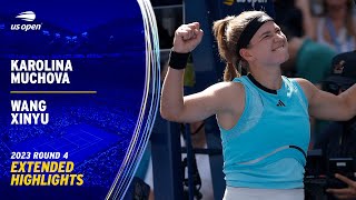 Karolina Muchova vs. Wang Xinyu Extended Highlights | 2023 US Open Round 4