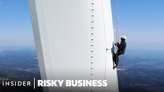 How Wind Turbine Technicians Risk Their Lives to Keep Blades Spinning | Risky Business