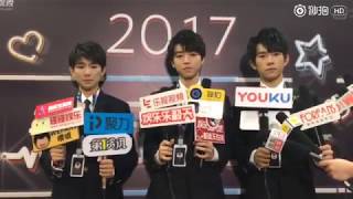 【TFBOYS 王源】TFBOYS《“一直播”“心动一下”明星盛典》后台采访「王源给粉丝七夕祝福：好好赚钱 好好生活」-Roy Wang