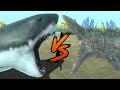 Mosasaurus VS Megalodon Who Would Win? - Animal Revolt Battle Simulator