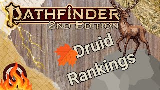 Pathfinder2e - So You Want to Rank Druid Subclasses