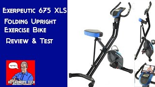 Best Folding bike? Exerpeutic 675 XLS Bluetooth  Folding Upright Exercise Bike Review