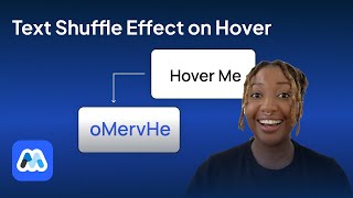 Text Shuffle Hover Effect in Webflow