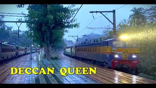 Royal DECCAN QUEEN Climbs the Bhor Ghat on a Lovely Monsoon Evening