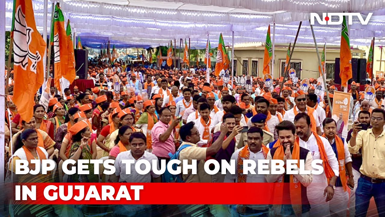 BJP Cracks Down On Gujarat Rebels, Suspends 12 More Ahead Of Polls ...