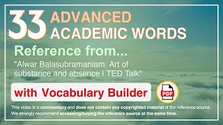 33 Advanced Academic Words Ref from \