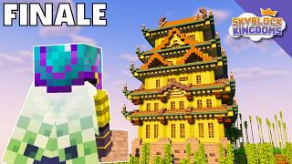 I built a MEGA BAMBOO CASTLE in Minecraft Skyblock! | Skyblock Kingdoms