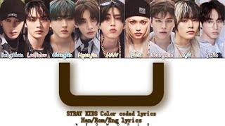 STRAY KIDS ‘U’ (FEAT. TABLO) LYRICS                          [COLOR CODED LYRICS HAN_ROM_ENG]