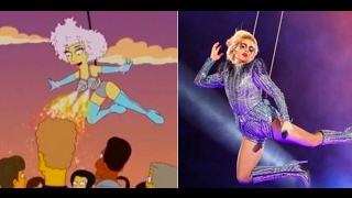 Lady Gaga Super Bowl 2017 Simpsons