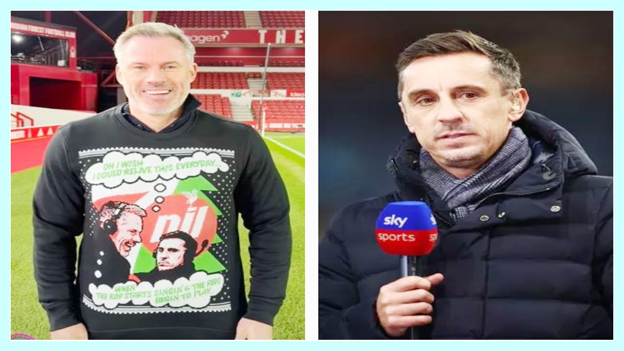 Jamie Carragher Mocks Gary Neville With Eye-catching Outfit Ahead Of ...