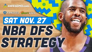 NBA DFS Strategy 11/27/21 | DraftKings & FanDuel NBA Picks