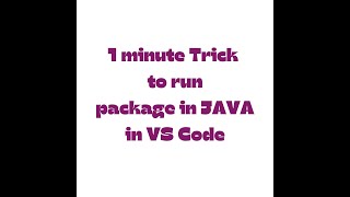 Creating Package in JAVA. #java #javatutorial #vscode #javaPackage