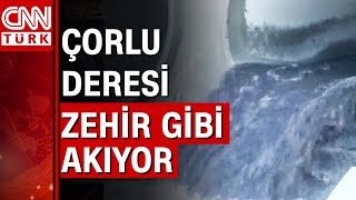 Ergene'nin en uzun kolu Çorlu'nun suyu simsiyah