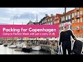 Packing for Copenhagen Fashion Week with just a carry-on...kinda - one week in Europe packing vlog