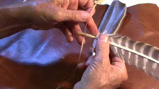 DIY tie points on feather ends