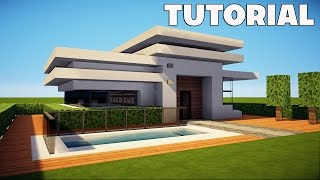 Minecraft: Small & Easy Modern House / Mansion Tutorial / How to Build + Interior