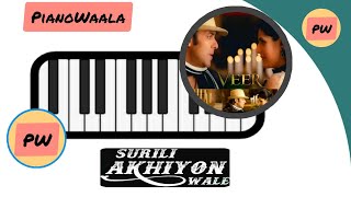 Surili Akhiyon Wale I Veer I #shorts #piano #veer #salmankhan