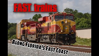 Florida's main line along the East Coast  -  Railfanning the FEC Railway!