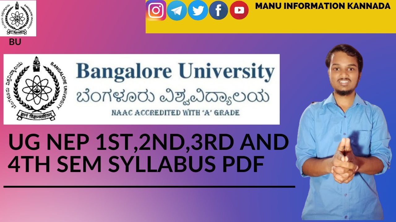 BU || NEP || DEGREE || Bangalore University UG NEP Syllabus Copy Pdf ...